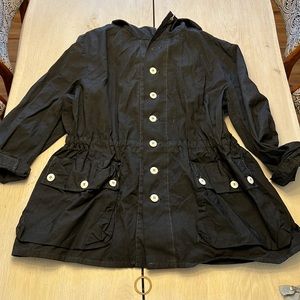 Norsel fabriks vintage Swedish military jacket black